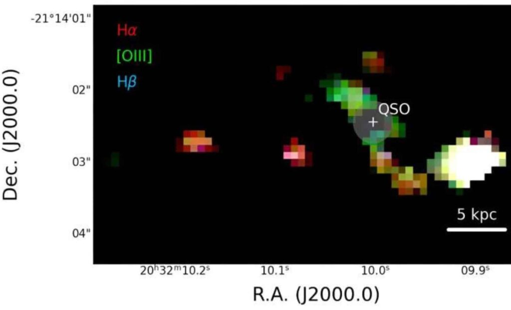 Webb Space Telescope Captures Stunning Quasar Galaxy Merger In The Distant Universe